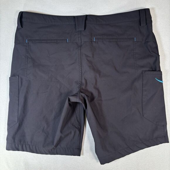 Amazon Shorts Uniform Luly Yang Black Cargo Stretch Mens XL 36-38 High Vis - Picture 2 of 8